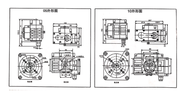 電動閥門執(zhí)行器05/10外形圖